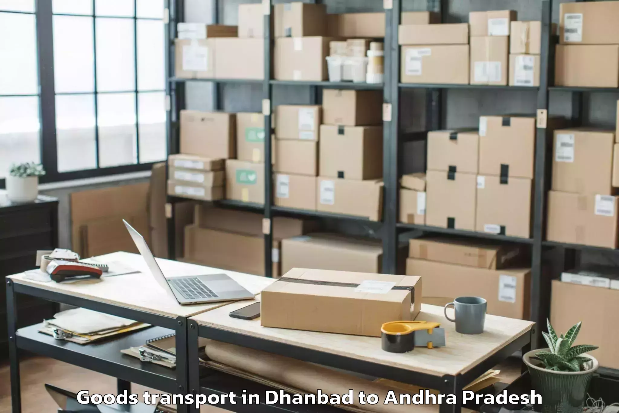 Discover Dhanbad to Ponnuru Goods Transport